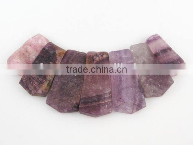 fluorite rectangle gemstone necklace