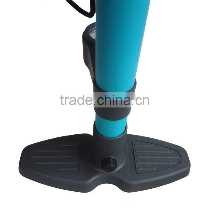 11 Bar Bicycle High Pressure Floor Inflator with Air Guage