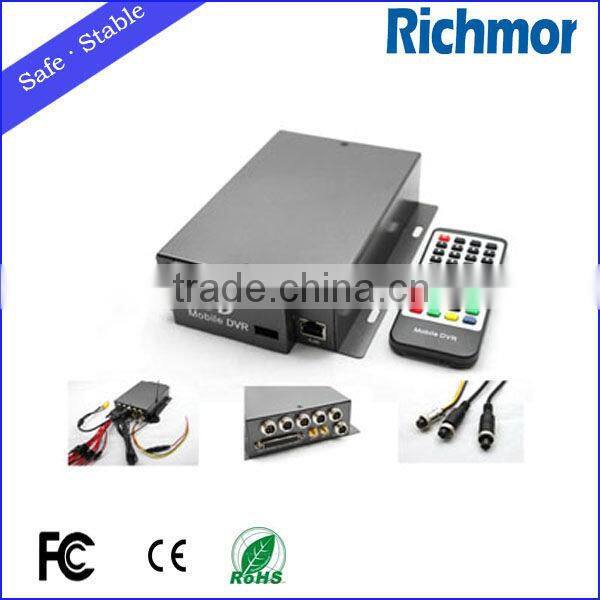Professional Car Power Supply Design 4CH Mobile Car DVR Shock Proof Support Software Upgrading Customized Function