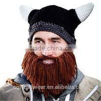 hot sale beanie hat ,acrylic hat / winter hat / knitted viking hat