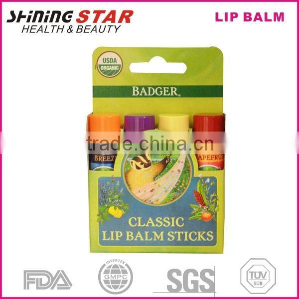 Promotional Gift private label round lip balm 8g