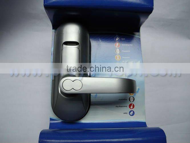 Fingerprint & Keypad & Mechanical key golden color biometric Fingerprint door Lock PY-6698