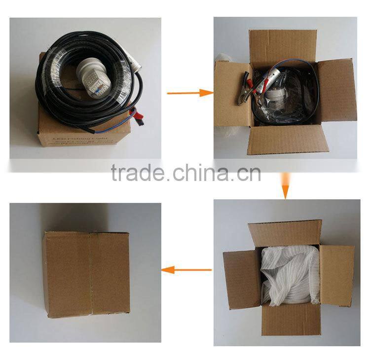 2015 top selling submersible white green LED fishing lamp