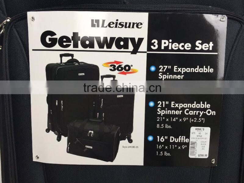 STOCK 3PCS LUGGAGE BAG SET