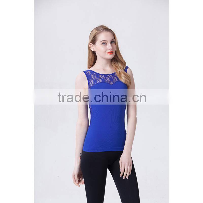 2014 ladies fashion trendly lace camisole with hole