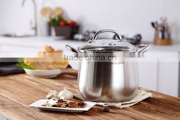 2016 New Charms induction cooking pot fabrication&Stainless Steel Enamel Casserole 3&High quality threes layers steamers