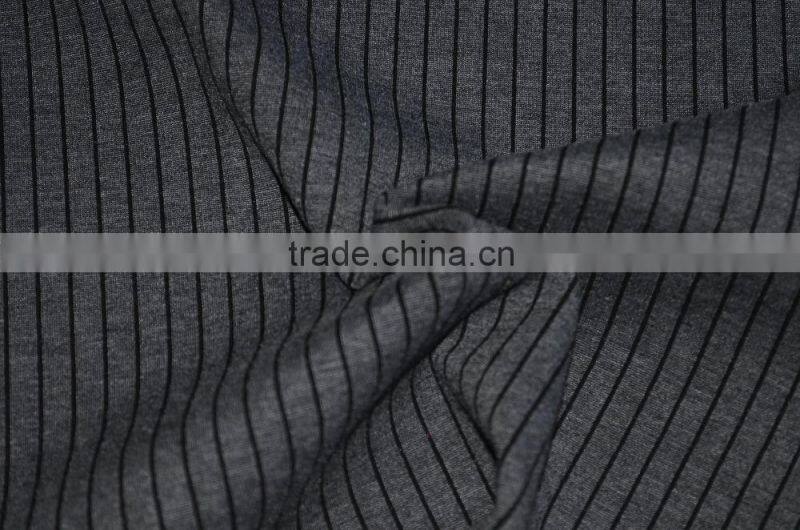 Heather Grey Yarn Dyed Roma knitting fabric