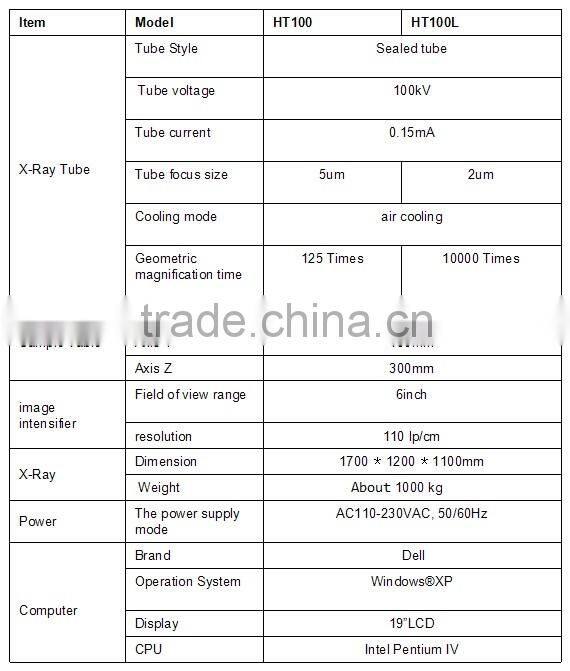 Wholesale price X-ray system Testing Instrument ELT HT 100 with good quality