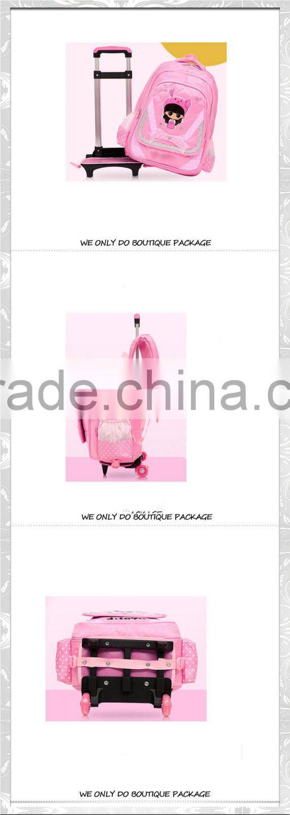 beautiful children trolley bags, beautiful girls school bags