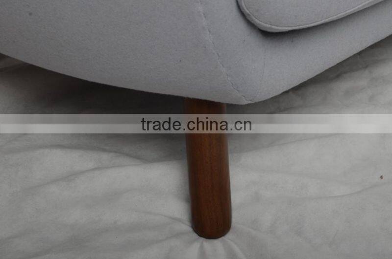 fashionable design three seater fiberglass poet sofa