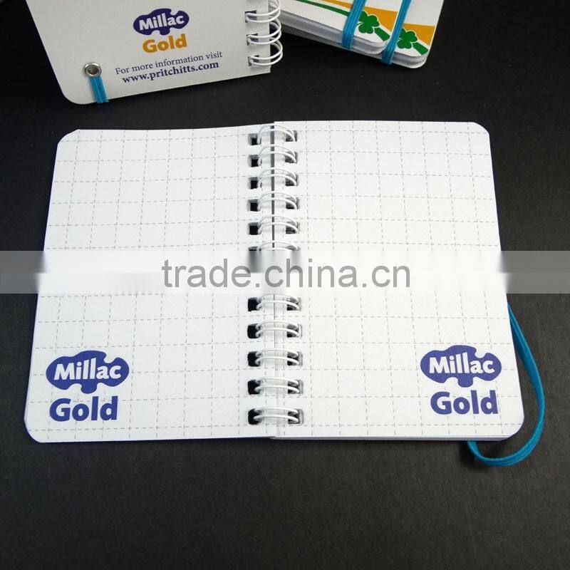 A7 white spiral paper mini note book
