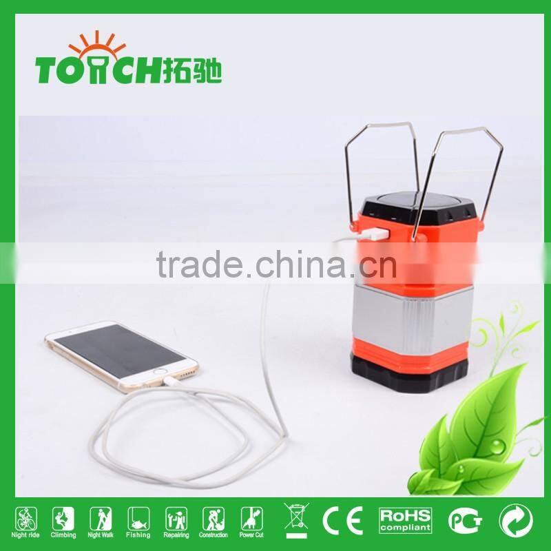 Muitlpower LED Lantern Solar Camping Lamp Rechargeable Camp Light with Charger Solar Tent Light