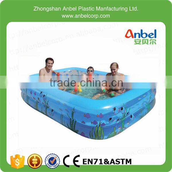 Family Adult Inflatable Swim Square Toddler Baby Kids Swimming Pools For Gift