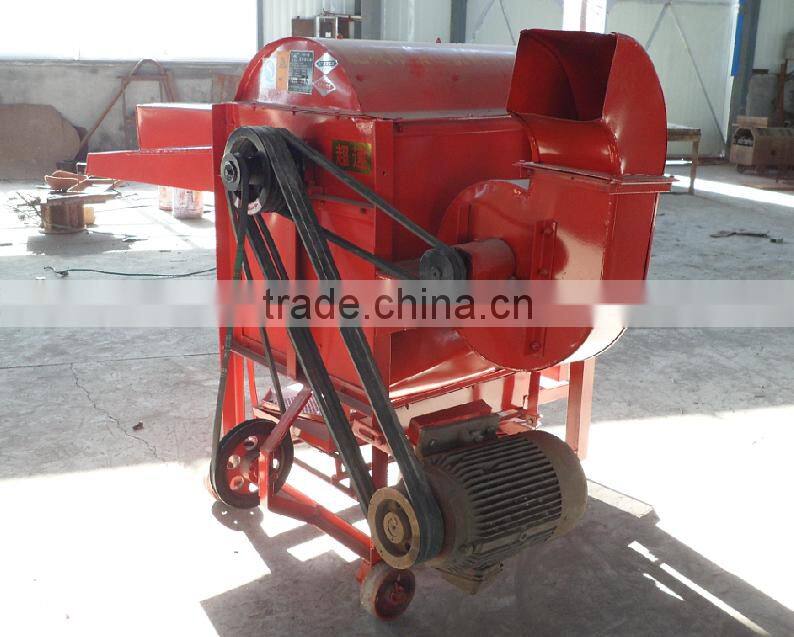 Wheat barely thresher machine with diesel engine drive