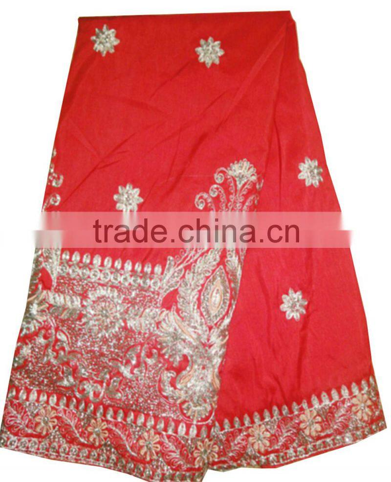 New Design African blue silk george lace Indian George lace with sequins fashion design george clothing