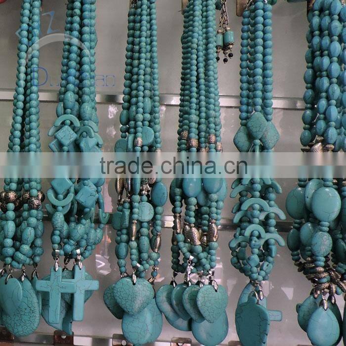 latest nail design turquoise diy jewelry for necklace in red