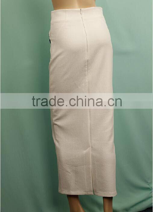 Plain dyed ladies spring maxi wholesale tube skirt manufacturer WS150832617-1