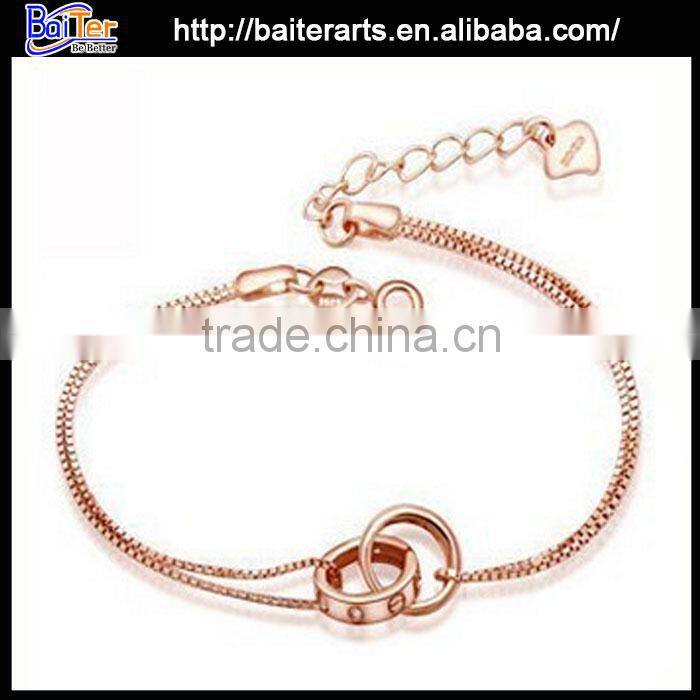 Hot 18K Gold Plated Copper Womens Multi Colored Stone Bracelet With Multi Colors