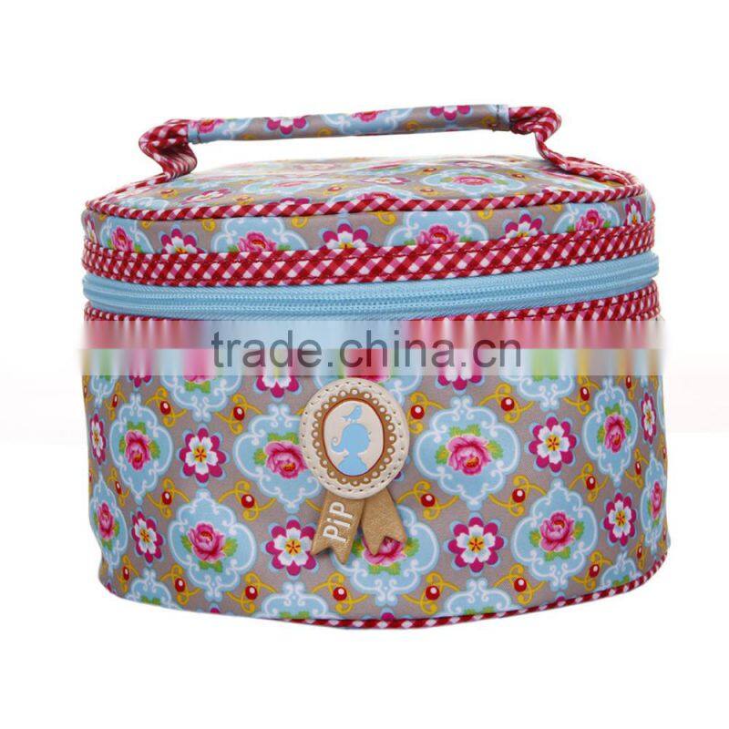 BALI Vintage inspired flower design makeup box cosmetic cases