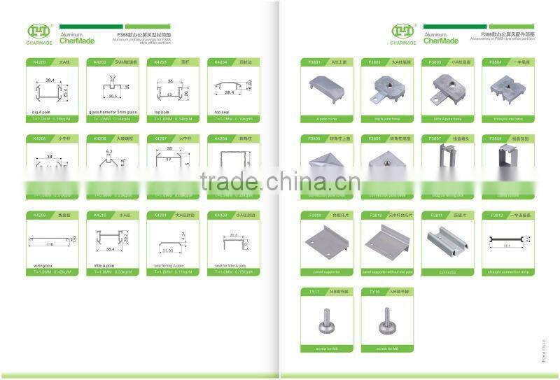 On sale modern workstation F388 desktop office partition