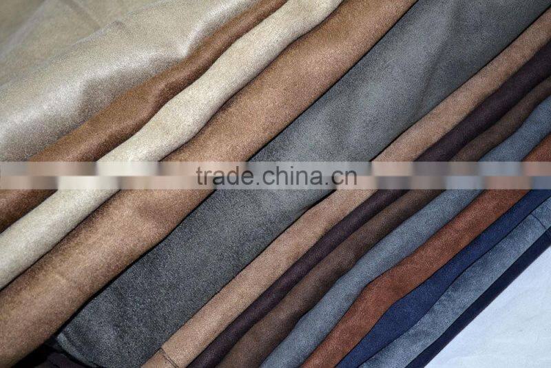 100% Polyester 230T 150D Suede Upholstery Fabric Car Seats