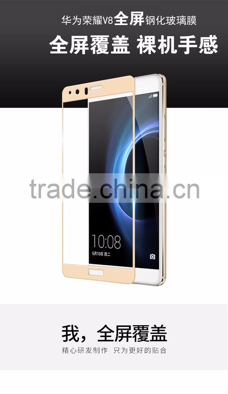 2016 Tempered Glass Lid Manufacturer Tempered Glass Screen Protector For Huawei Honor V8