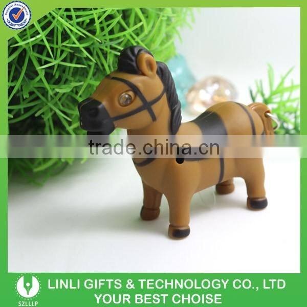 Promotional Led Horse Key Chain with Sound