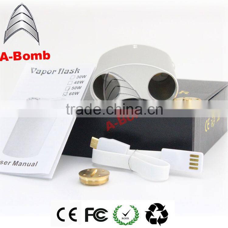 2015 Hot Sale A-Bomb temperature control vaporflask dna 40 mod/vaporflask v3 40w