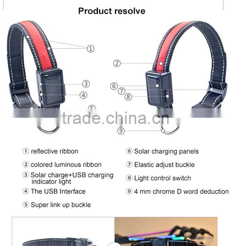 2016 A-bomb LED/solar pet collar