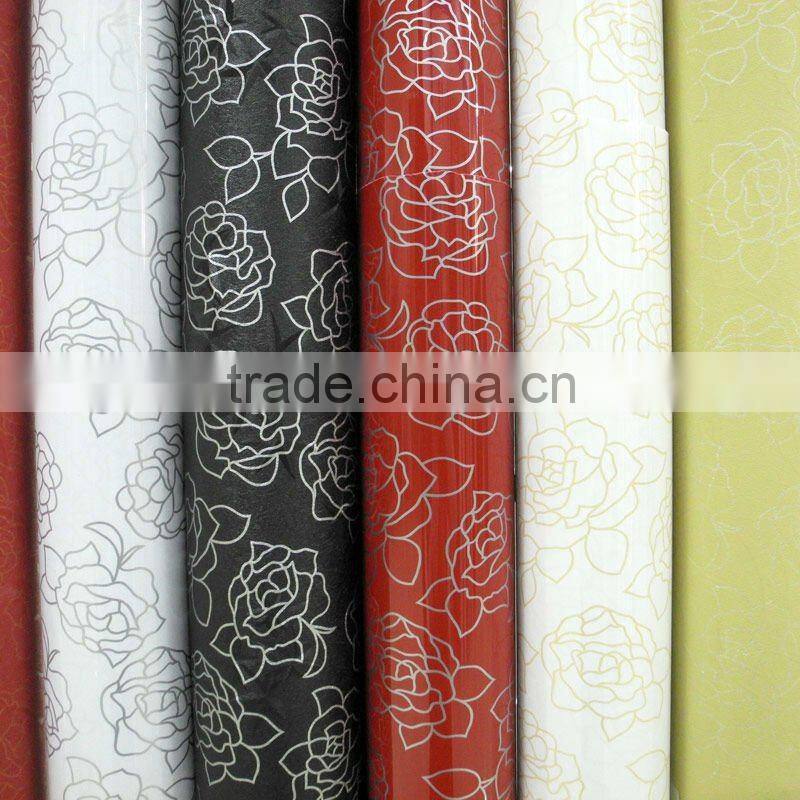 Flower design pvc membrane foil for mdf