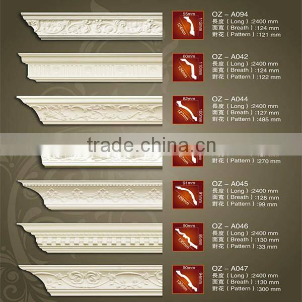 Pu frame gypsum molding