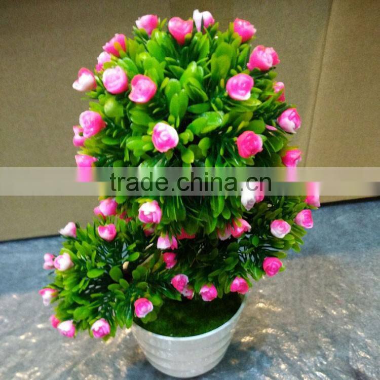Tianjin factory wholesale artificial mini succulent flower plants, mini flower bonsai