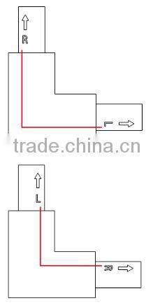 3 wires led lighting track connector L connector