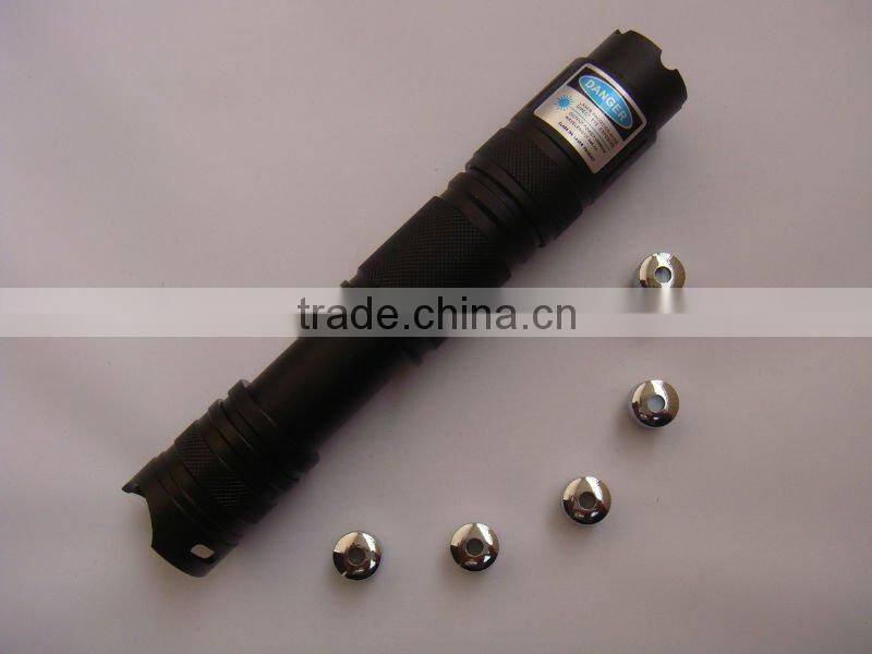 High quality 1000mw 445nm Adjustable Focus blue beam laser pointer
