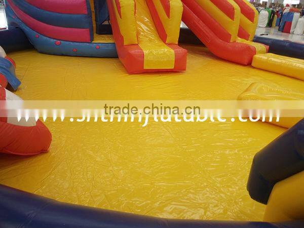 Tropical inflatable swimming pool