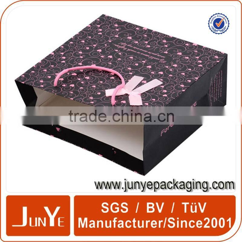 High quality plain gift paper bags with handles