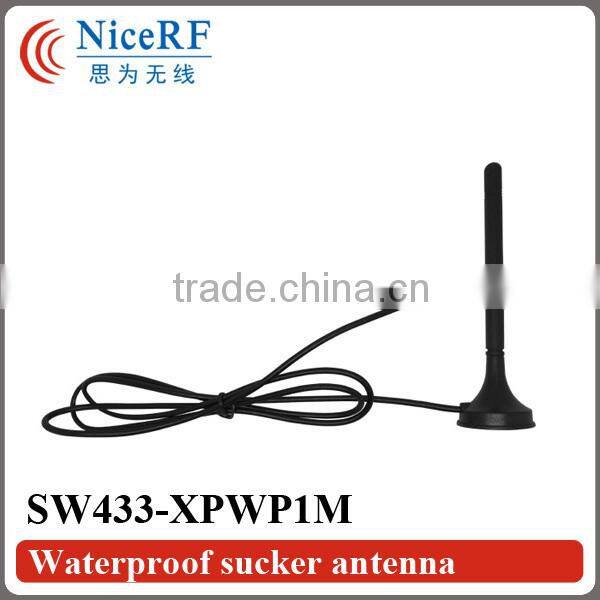2015 SW433-XPWP1M Waterproof Sucker Antenna 2.15dBi 433MHz Antenna Sucker Antenna