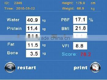 Professional Body Composition Analyzer with Medical CE