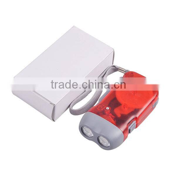 ABS Plastic LED Bulb Hand Charge Torch Light