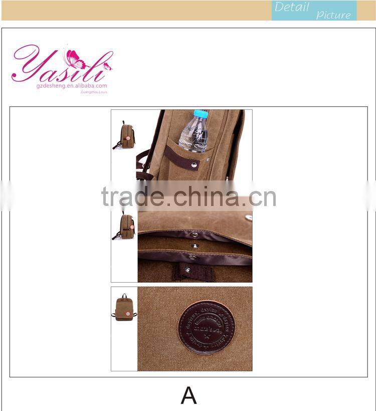 heavy duty waterproof backpack customized fashionable canvas bag
