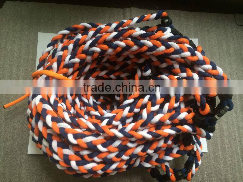 High quality oem weave lonic braided useful baseball tornado necklaces