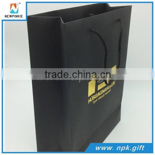 2016 New Fancy Recyclable Custom Logo Printed Kraft recycle paper bag