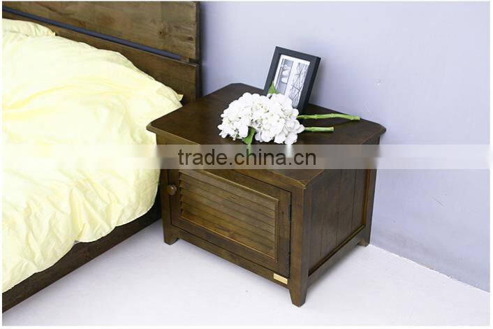 White side table Bedroom Furniture Nightstands