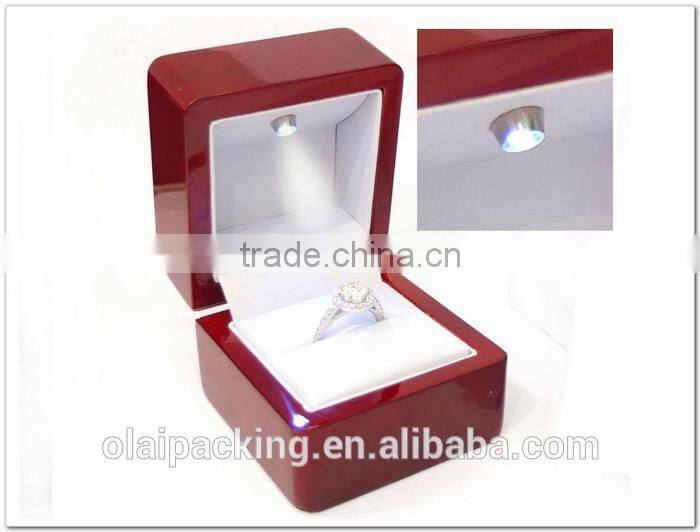 Wedding ring case of led light