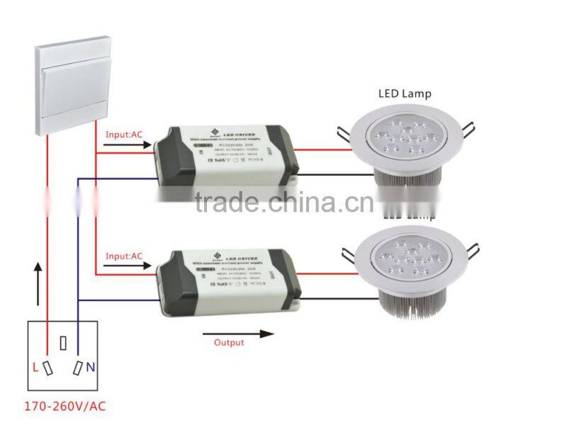 led dimming driver 10w for led light by remote control switch