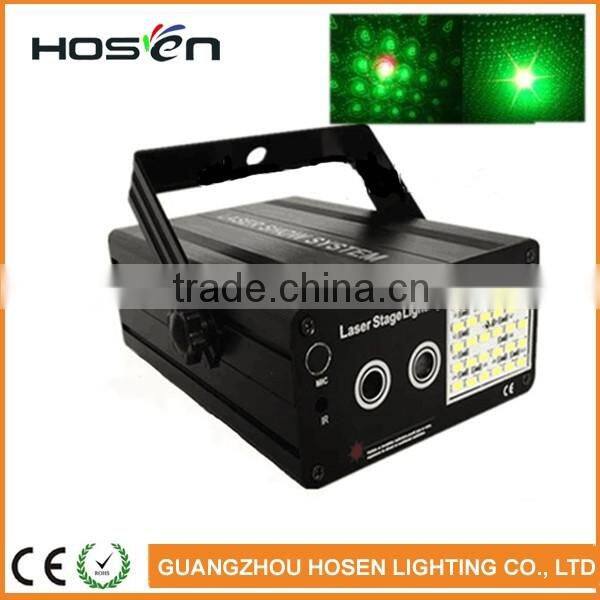 2016 new 48 patterns led laser light/laser with led strobe light for family party disco KTV led twinkling stage lighting