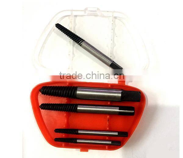 Alloy steel 5pc screw extractor set / screw remover