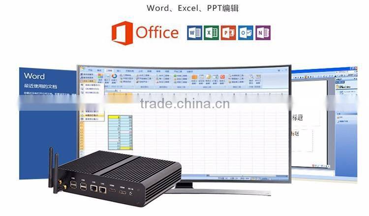 2016 best pc Intel Core i7-5650U Barebone Fanless mini PC i7 4M Cache up to 3.20 GHz support HD 4K resolution wifi