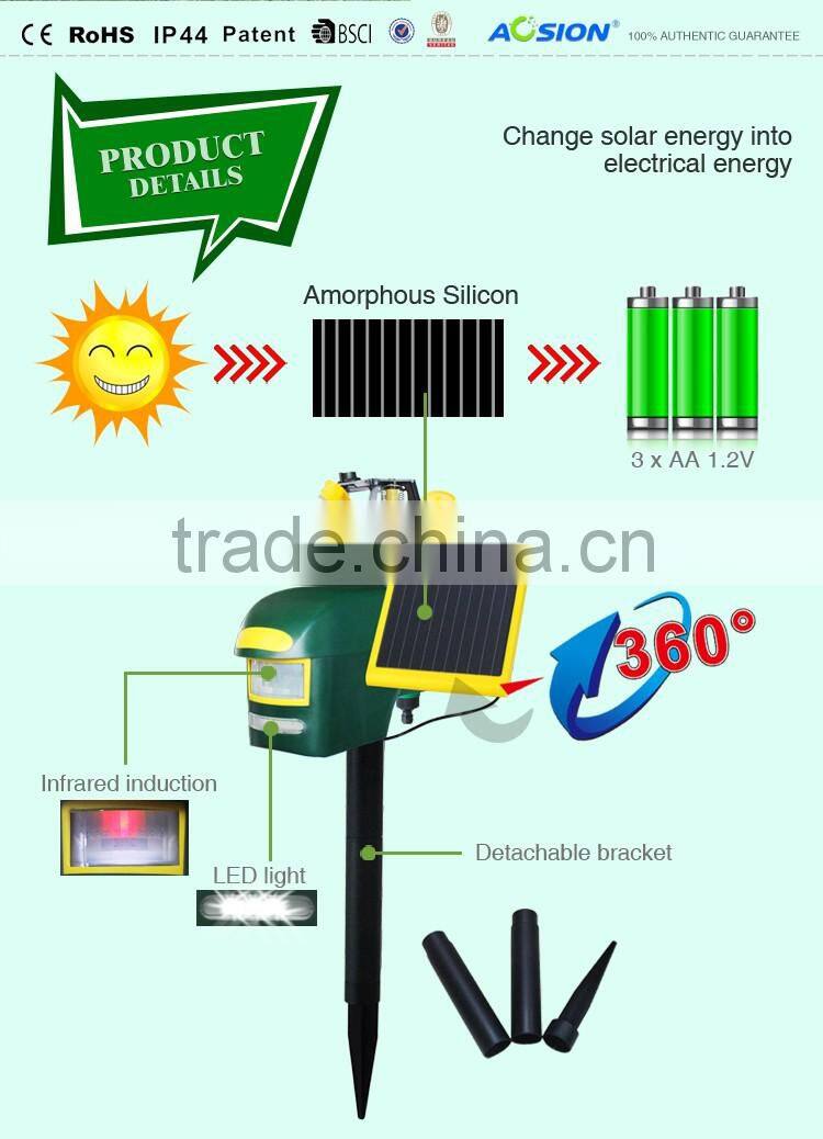 2015 ! solar outdoor sprinkler yard gard ultrasonic dog repeller and smart home