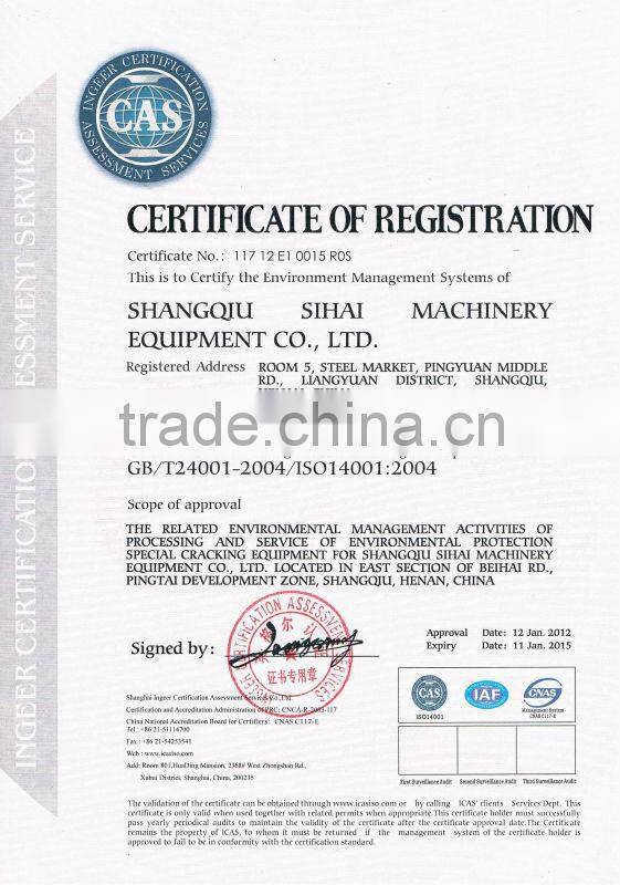 waste tyre to oil equipment